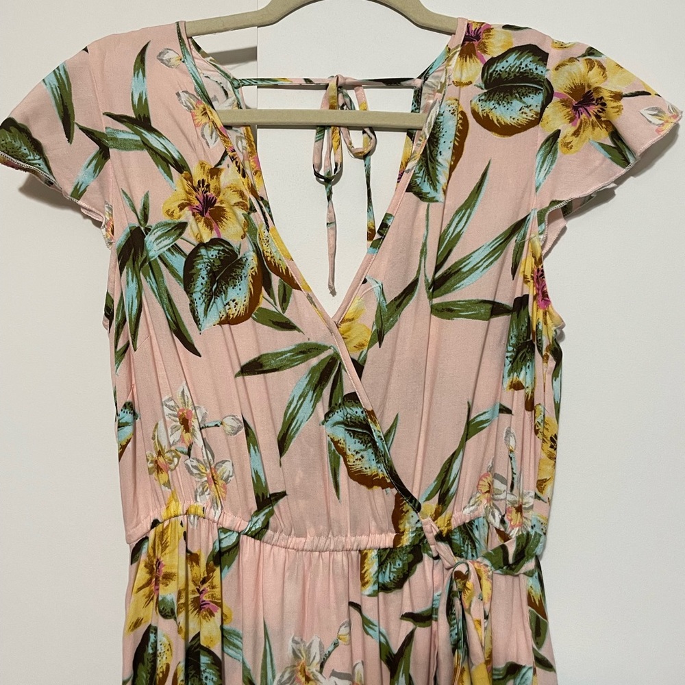 Floral ruffle dress